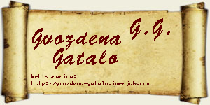 Gvozdena Gatalo vizit kartica